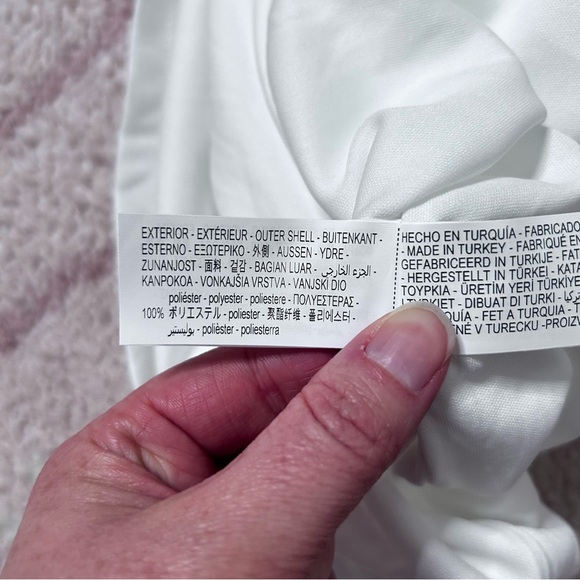 NWT Zara Ruched Halter Maxi Dress White Size Large Bridal Shower Rehearsal - Picture 6 of 16